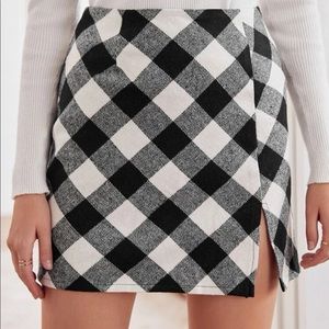 NWOT Shein Plaid Skirt